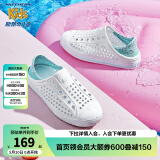Skechers斯凯奇儿童洞洞鞋夏季凉鞋男女童涉水溯溪鞋防滑沙滩拖鞋91995L 女童/白色/多彩色/WMLT 28.5
