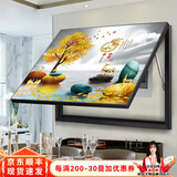 良品大师电表箱装饰画免打孔现代简约配电箱遮挡壁画客厅挂画闸盒开关墙画 家和富贵 60*40遮挡50*30 上掀款