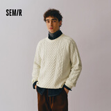 森马森柔毛衫|针织衫男可机洗绞花毛衣内搭上衣冬情侣装101724107203