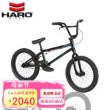 哈洛HARO BMX小轮车DOWNTOWN 16寸18寸表演BMX自行车特技极限泵道童车 18寸黑色