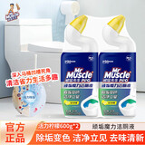 威猛先生强效洁厕液活力柠檬 冲厕所清洗剂马桶清除垢小便池去污清洁尿垢 【活力柠檬】 600g 2瓶 威猛先生
