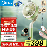 美的（Midea）【小青柠鲜风】SPI净离子除菌空气循环扇家用落地扇电风扇直流变频四季净化扇空调伴侣GDG24FG