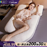 爱孕孕妇枕护腰侧睡枕托腹枕侧卧抱枕u型孕妇用品妈妈孕妇礼物 【CoolMax-3DAir透氧臻柔】