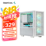 九州风神（DEEPCOOL）CH560R电脑台式机箱白色支持背插（E-ATX主板/7 Slots/双360水冷支持/支持Type-C）