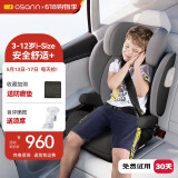 欧颂（Osann）德国大儿童安全座椅汽车用3-12岁以上车载i-Size增高坐垫简易 MAX+【太空灰】