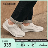 斯凯奇（Skechers）男鞋夏季商务皮鞋舒适板鞋透气软底轻便休闲鞋户外工作鞋210835