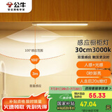 公牛（BULL）感应橱柜灯衣柜灯LED人感光感磁吸 卧室床沿玄关小夜灯30CM3000K