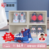 爱丽思（IRIS）塑料鞋盒透明大号AJ球鞋鞋柜防尘防潮鞋架可叠加鞋子收纳盒 4个装