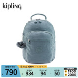 Kipling2025春夏新款学生书包大容量双肩包毕业旅行首尔包|SEOUL S-灰松绿色