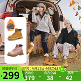骆驼（CAMEL）【山丘】经典大黄靴户外工装马丁靴 L23W076065R 土黄（绒里） 40