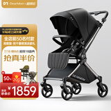 DearMom婴儿推车罗马假日双向可坐可躺轻便高景观大座舱可登机伞车 黑