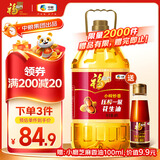 福临门 食用油 小榨炒香 压榨一级花生油 4L 中粮出品