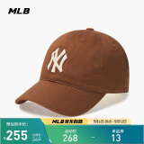 MLB帽子男女软顶棒球帽虞书欣明星同款运动鸭舌帽3ACP6601N-50BRL-F
