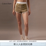Calvin Klein内衣【摩登引力带】女士本命年ck家居外穿睡裤辣妹运动短裤QS5982 LKS-棕榈绿 S