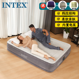 INTEX充气床内置电泵气垫床双人空气床家用折叠床67770自动充气露营垫