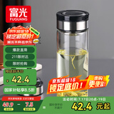 富光尚宇系列单层闷茶玻璃杯 男女士水杯高硼硅玻璃杯子泡茶杯800ml