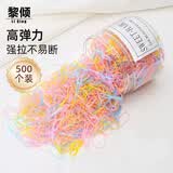 黎倾秋冬加厚高弹力一次性橡皮筋头绳多巴胺【加宽500根】发绳发圈
