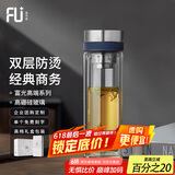 富光·嘉（FU）玻璃杯双层男士高硼硅玻璃水杯车载商务泡茶杯高档送礼礼盒装杯子