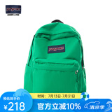 JANSPORT杰斯伯双肩包女学生旅行包26L旅行轻便透气书包男背包 4QUT88Q焦绿-侧边袋