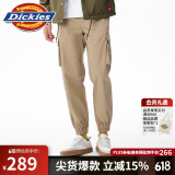 dickies休闲裤 男女同款新复古回潮印花多口袋束口工装裤百搭8 沙色 30