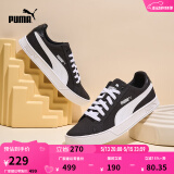 彪马（PUMA）【小白鞋】经典帆布休闲板鞋男女百搭运动鞋SMASH 374754 黑色-白-02 35.5
