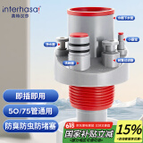 英特汉莎（interhasa!）下水道防臭神器封口器厨房下水三通密封塞净水器洗碗机多功能接头