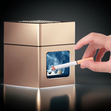 伦和智能烟灰缸空气净化器送抽烟的人男朋友老公爸领导除吸二手味高级感端时尚创意教师节生日礼物 土豪金+四个滤网