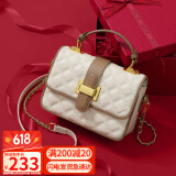 YUYULA牛皮包包女包斜挎包品牌轻奢手提链条包生日礼物高级感送女友老婆