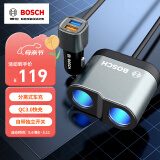 博世（BOSCH）PS500车载充电器点烟器电源一拖二三多功能USB快充 12/24V