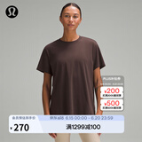lululemon丨All Yours 女士 T 恤 *棉 LW3ES5S 短袖 浓缩咖啡色 XS /4