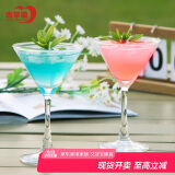青苹果无铅水晶玻璃洋酒杯马天尼鸡尾酒杯香槟杯洋酒杯套装6只装