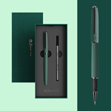 毕加索（pimio）宝珠笔金属签字笔礼盒中性笔0.5mm男女士成人商务签名笔学生礼品生日礼物签单笔916自然 松柏绿