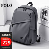 POLO商务双肩包男士旅行背包男书包14英寸出差电脑包生日礼物送男友