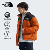 北面（The North Face）1996Nuptse高蓬鹅绒羽绒服ICON潮牌情侣款经典美版尺码|3C8D 5PO/落日橘 M /175（建议130-150斤）