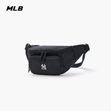 MLB男女水桶包斜挎包腰包旅行包男女包时尚学院风 3AHSB025N/黑色/腰包 F