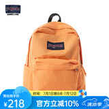 JANSPORT杰斯伯书包轻便双肩包男女旅行包简约背包电脑包学生校园 4QUTGM5奶昔橘-侧边袋
