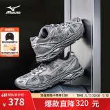 美津浓（MIZUNO）【RACER S】软底轻便运动跑步鞋男女同款缓震透气休闲慢跑鞋 24/野鸽灰 42.5 (275mm)