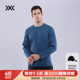 XBIONIC旷野华夫格长袖T恤男休闲上衣长袖t恤户外露营百搭通勤 24917N 藏青 M