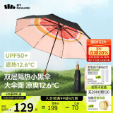 蕉下（beneunder）防紫外线遮阳伞三折双层黑胶晴雨伞防晒伞BM664嬉柚