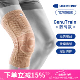 保而防（BAUERFEIND）运动护膝篮球跑步羽毛球德国原装轻薄透气半月板韧带损伤运动护具 新款银钛金防滑款 7.5