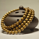 福八顺四川金丝楠木108颗阴沉乌木手串文玩念珠佛珠手链项链男女 金丝楠木6mm*108颗