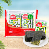 海牌菁品 韩国进口干紫菜 原味海苔2g*6包 儿童即食紫菜 拌饭休闲零食12g