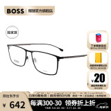 雨果博斯（HUGO BOSS）明星同款 近视眼镜框男女光学可配商务镜框轻质钛架0976 003 57MM