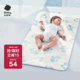 babycare婴儿凉席宝宝透气吸汗婴儿床冰丝席儿童水洗泡泡树蓝56*100CM