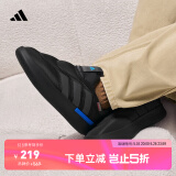 adidas ADIPUFF面包鞋柔软舒适保暖可踩跟棉鞋阿迪达斯官方轻运动   黑色   40.5