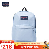 JANSPORT杰斯伯双肩包女学生旅行包26L旅行轻便透气书包男背包 4QUT7G7 雾霾蓝-侧边袋