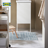 宜家（IKEA）BARRSLOJA巴斯洛加浴室地垫防滑吸水脚垫家用卫生间 浴室地垫蓝色40x60cm 其他