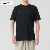 耐克（NIKE）短袖男士 25夏季新款运动服装跑步速干衣纯色休闲半袖透气冰丝T恤 HV5204-010/晒图退5 2XL （185/100A）