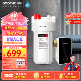 GOOTHO大白瓶前置过滤器 全屋家用自来水过滤净水器大通量大蓝瓶中央过滤通用滤芯除余氯阻垢 智慧大白瓶- 【智能换芯提醒】