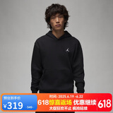 Jordan男连帽卫衣/套头衫 针织加绒 运动休闲FJ7775-010黑色2XL